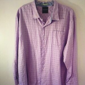 Men's Purple Button-Up Shirt